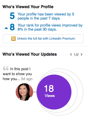 Who's checking you out LinkedIn
